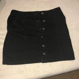 Forever 21 black denim skirt